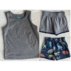 Trendsetters Set! 18M: Gray Tank,‎ Dino Shorts & More!